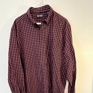 Chaps Men's Casual Shirt, Button Down Collar, Blend, Size XL